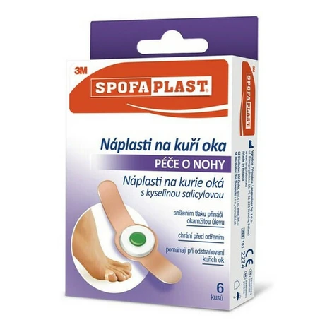 3M™ SPOFAPLAST 183 Náplasti na kurie oká 70 mm x 12,5 mm 6 kusov