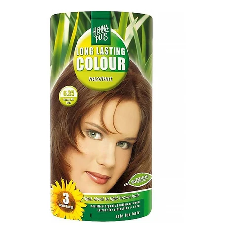 HENNA PLUS Prírodná farba na vlasy 6.35 Oriešková 100 ml