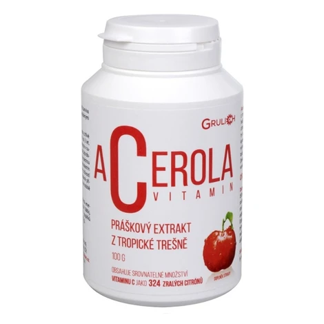 GRULICH Acerola vitamín C práškový extrakt z tropickej čerešne 100 g
