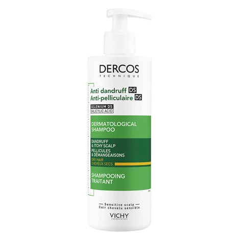 VICHY Dercos šampón proti lupinám na suché vlasy 390 ml