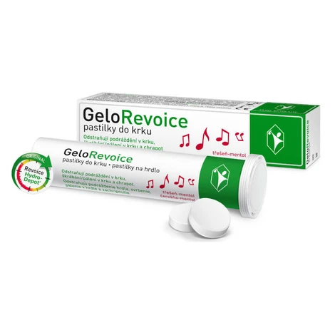 GELOREVOICE Pastilky do krku čerešňa mentol 20 kusov