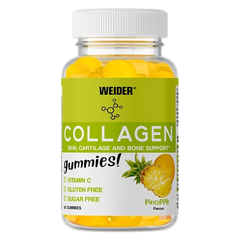 WEIDER Collagen Gummies kolagén a vitamín C ananás 50 kusov