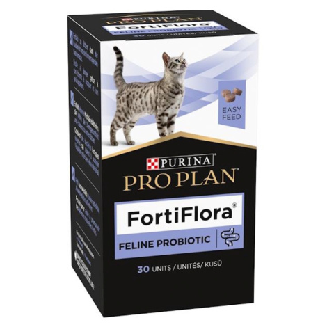 PURINA PRO PLAN Vet Diets FortiFlora žuvacie tablety pre mačky 30 tbl