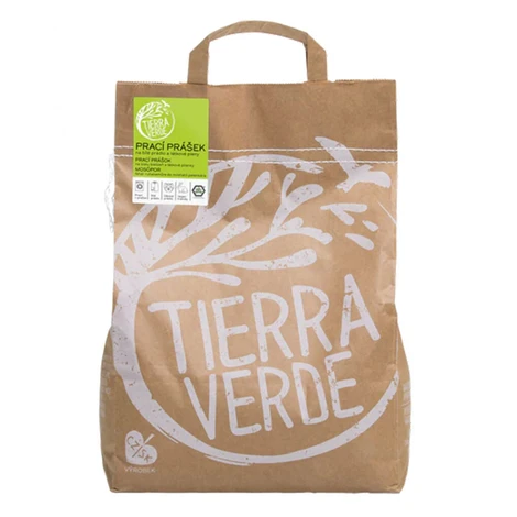 TIERRA VERDE Prací prášok na bielu bielizeň a látkové plienky 5 kg