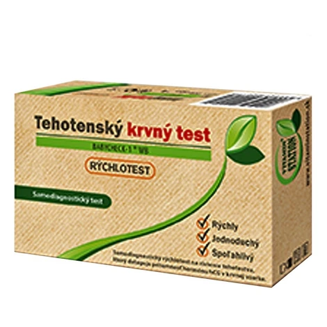 VITAMIN STATION Rýchlotest Tehotenský samodiagnostický test z krvi 1 sada