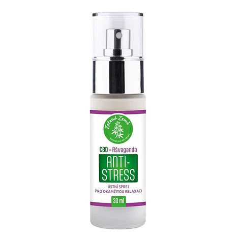 ZELENÁ ZEMĚ CBD antistress sprej s ashwagandou 30 ml