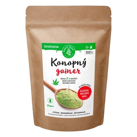 ZELENÁ ZEMĚ Konopný gainer Fitness 1000 g