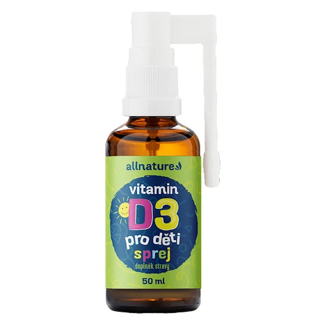 ALLNATURE Vitamín D3 pre deti s MCT olejom v spreji 50 ml