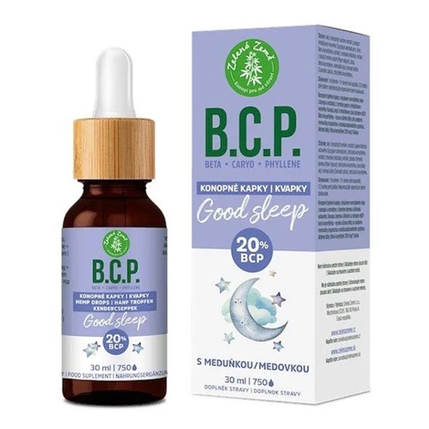 ZELENÁ ZEMĚ C.B.D. Konopné kapky s BCP Good sleep 30 ml