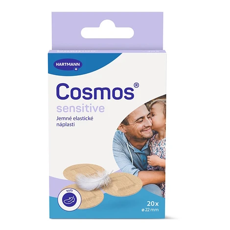 COSMOS Sensitive jemná okrúhla náplasť 22 mm 20 kusov