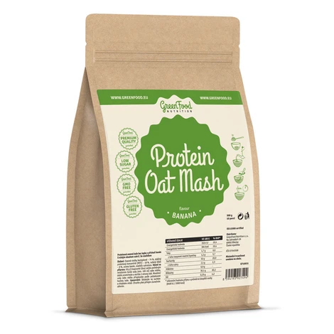 GREENFOOD NUTRITION Proteínová ovsená kaša banánová 500 g