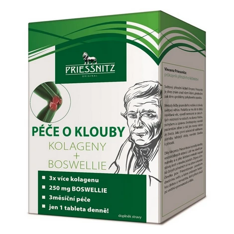 PRIESSNITZ Starostlivosť o kĺby Kolagény + Boswellie 90 + 30 tabliet ZADARMO