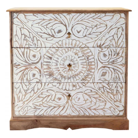 indickynabytok.sk - Komoda Sita 115x115x45 indický masív mango