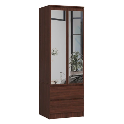 Skriňa STAR S 60 cm 2D 2SZ zrkadlá CLP wenge