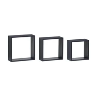 Set troch nástenných políc sivé P-008 GREY2 (3 ks)