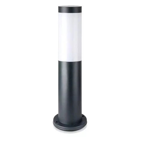 Záhradné stĺpikové svietidlo E27 IP44, 45cm, sivé VT-838 (V-TAC)