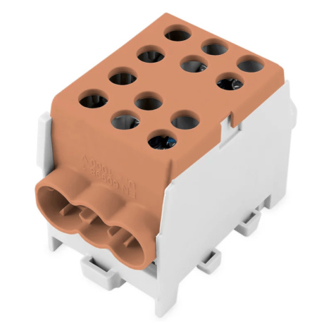 Svorka stúpacia krytá HLAK35 1/4 M2 BR, 1x hnedá 2x35mm2 4x25mm2