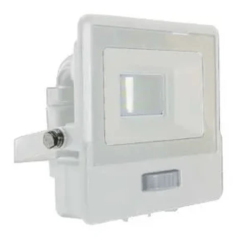 Reflektor LED so senzorom PRO 10W, 6400K, 735lm, biely VT-118S (V-TAC)