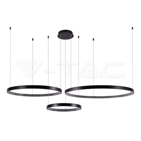 Dizajnové LED závesné svietidlo 57W  3000K  čierna VT-7824 1510x910x1080mm (V-TAC)