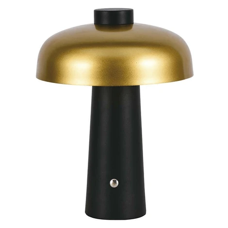 Stolná LED lampa 3W, 3v1, 200lm, kov, zl./čierna s aku 1800mAh, 300x390mm VT-1050 (V-TAC)