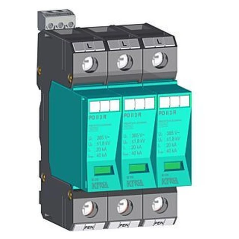 Prepäťová ochrana PO II 3 LCF 280V/40kA (KIWA)