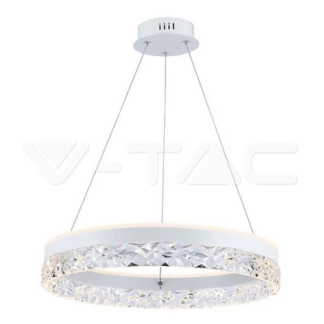 Dizajnové LED závesné svietidlo 25W s jedným kruhom 3000K 3000lm biele VT-7581 (V-TAC)