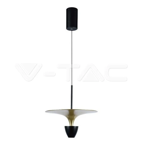 Dizajnové LED závesné svietidlo 9W 4000K 1000lm (30*320*100CM) čierna+zlatá VT-7832 (V-TAC