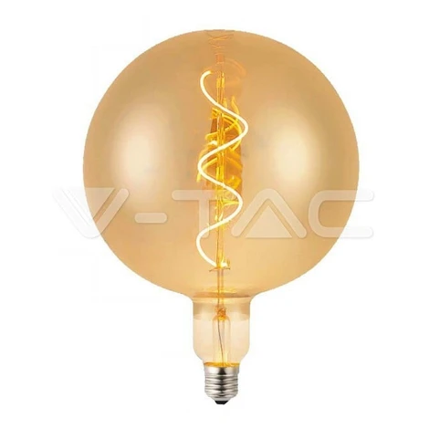 LED žiarovka - 4W vlákno špirála G200 2700K jantárové sklo VT-2270 (V-TAC)