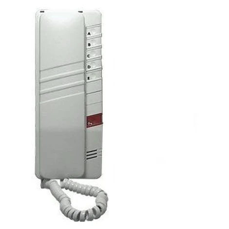 Audio telefón s 5 tlač. protistanice zv.elektron. biela 4+n DT93 (TESLA Stropkov)