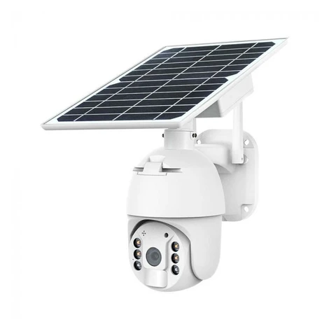 Kamera WiFi HD IP65 Solárna PTZ so senzorom biela VT-11024-WIFI (V-TAC)
