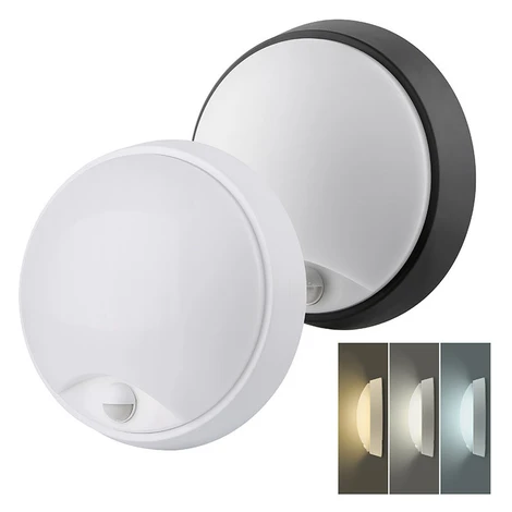 Solight LED vonkajšie osvetlenie so senzorom a nastaviteľnou CCT, 15/18/20W, 1800lm, 22cm,
