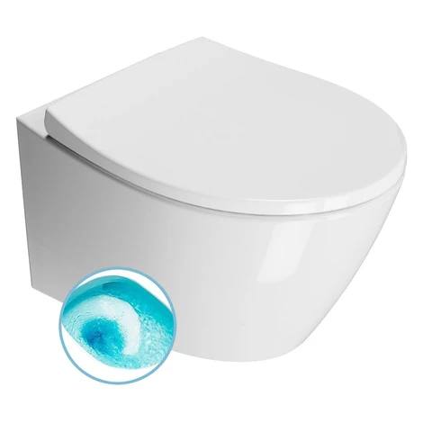 MODO závesná WC misa, Swirlflush, 37x52cm, biela ExtraGlaze 981611 GSI