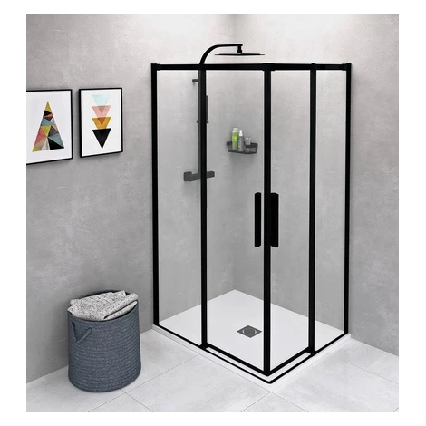 ALTIS LINE BLACK obdélníkový sprchový kout 1000x800 mm, L/P varianta, rohový vstup, čiré sklo AL Polysan