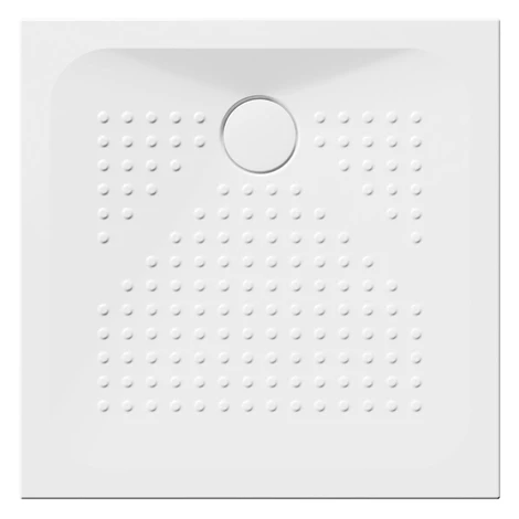 Keramická sprchová vanička, štvorec 80x80x4cm, biela ExtraGlaze 47080811 GSI