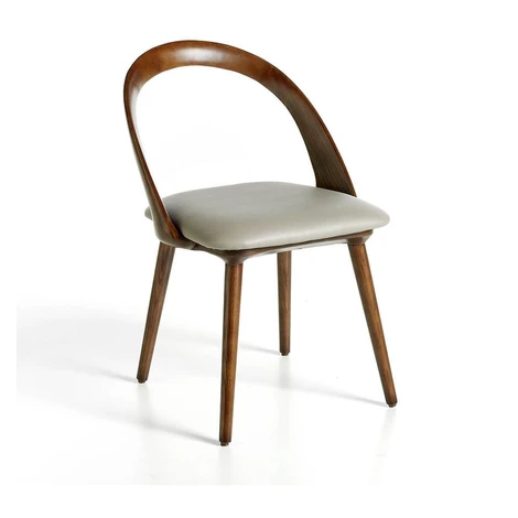 Estila Moderná jedálenská stolička Forma Moderna z eko-kože hnedá 82cm