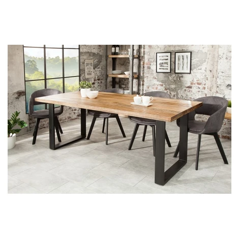 Estila Štýlový industriálny jedálenský stôl z masívu Steele Craft 200cm