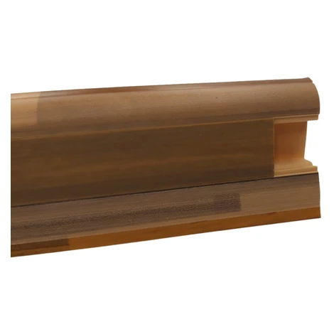 DOPRODEJ: Soklová podlahová lišta SLK50 W278 Afzelia tmavá 2,5 m, 2500x50x25 mm, hnědá, Döllken
