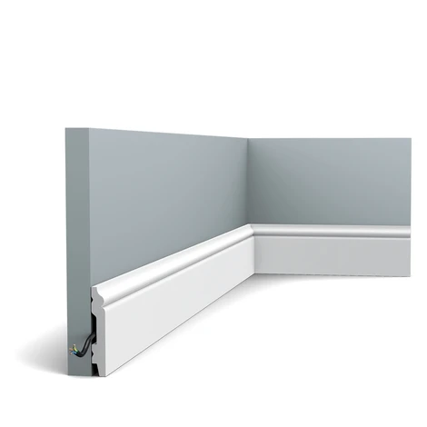 ORAC podlahová lišta SX165 2 m, 2000x69x11 mm, bílá, ORAC Decor