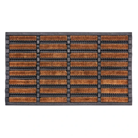 Venkovní čistící rohož Mix Mats Brushes 105647 Black Cocos - na ven i na doma, 45x75, hnědá, ext Hanse Home