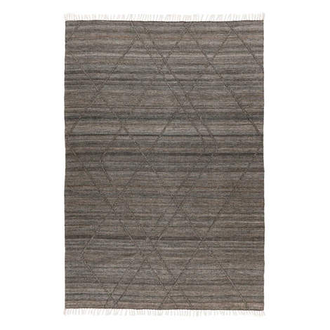 Ručně tkaný kusový koberec My Dakar 365 anthracite – na ven i na doma, 200x290, šedá, chodba / p Obsession