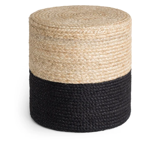Sedací vak LOOMA POUF 106237 Beige/Black - 40x40 cm Hanse Home