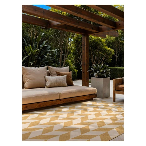 Kusový koberec Ted Baker Haringey 106380 Yellow White, 160x230, žlutá, chodba / předsíň, Ted Bak