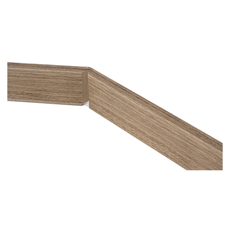 DOPRODEJ: 2500x60x10 mm cm Soklová lišta CD60 Ottawa 2,5 m, 2500x60x10 mm, hnědá, Egibi