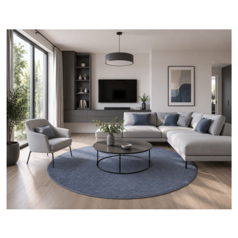 Kusový koberec Astra šedá kruh, 80x80 (průměr) kruh, šedá, chodba / předsíň, Vopi