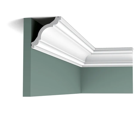 ORAC stropní lišta CX123 elegantní 2 m, 2000x80x80 mm, bílá, ORAC Decor