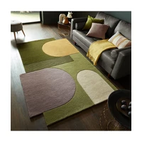 Kusový koberec Abstract Lozenge Green/Multi, 200x290, vícebarevná, chodba / předsíň, Flair Rugs