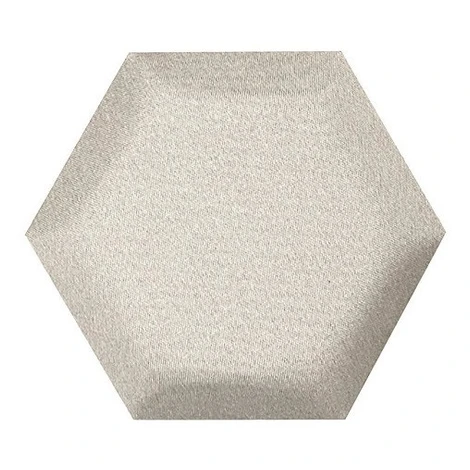 Čalouněný akustický panel nástěnný Luna 33 cream hexagon - Hexagon 6x15 cm Egibi