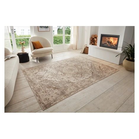Kusový koberec Terrain 105597 Sand Cream Brown, 80x200, hnědá, ložnice, Hanse Home