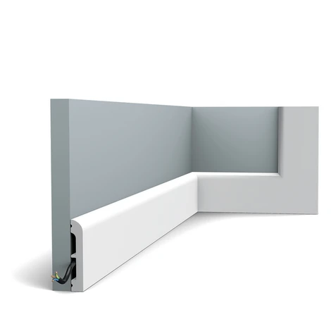 ORAC podlahová lišta SX183 2 m, 2000x75x13 mm, bílá, ORAC Decor