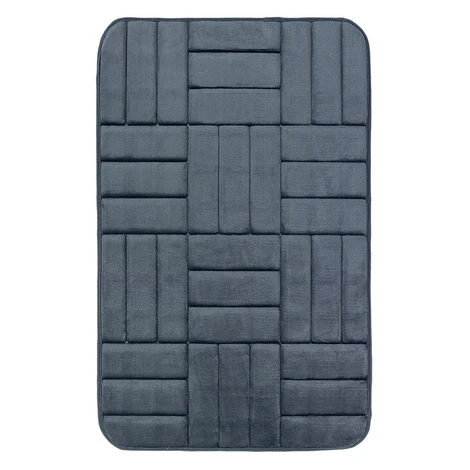 Protiskluzová koupelnová předložka 3D 667 dark grey, 50x80, šedá, koupelna, BO-MA